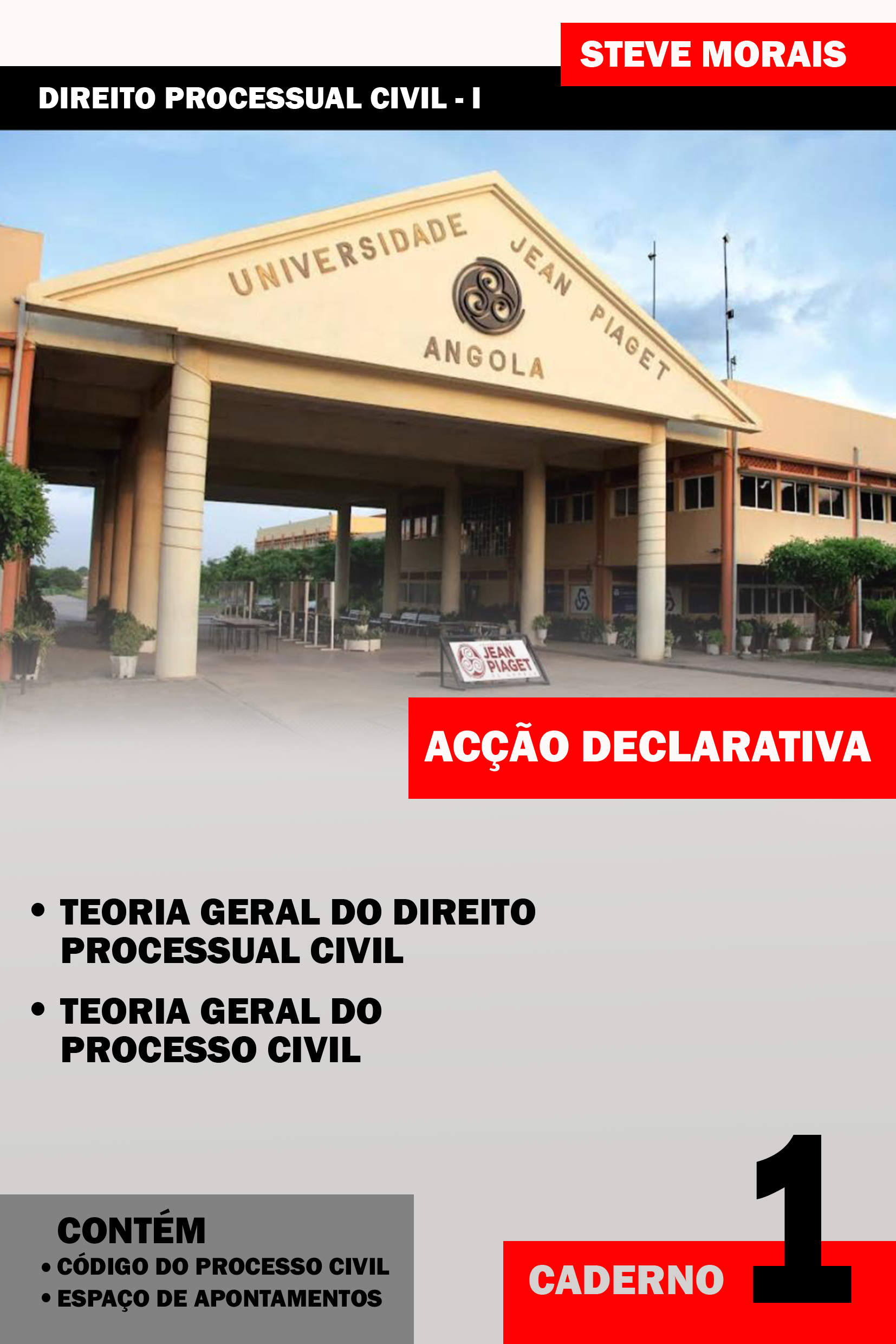 Capa do livro Direito Processual Civil - I (Acção Declarativa - Caderno 1)
